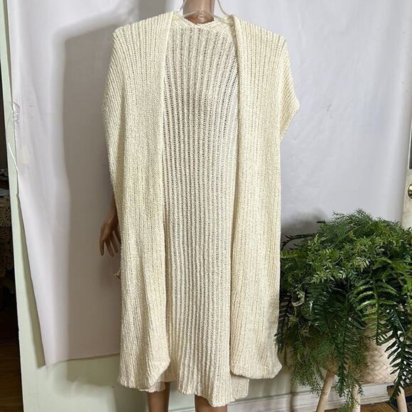 FREE PEOPLE ANTHROPOLOGIE OPEN CARDIGAN SWEATER SIZE M - Picture 6 of 7